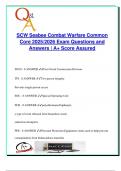 &lpar;SCW&rpar; SEABEE COMBAT WARFARE EXAM PACKAGE DEAL QUESTIONS AND VERIFIED DETAILED ANSWERS &vert; 100&percnt; GUARANTEED PASS &vert; ALREADY GRADED A&plus;
