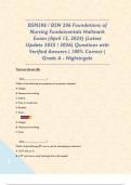 BSN206 &sol; BSN 206 Foundations of Nursing Fundamentals Hallmark Exam &lpar;April 12&comma; 2024&rpar; &lpar;Latest Update 2025 &sol; 2026&rpar; Questions with Verified Answers &vert; 100&percnt; Correct &vert; Grade A - Nightingale