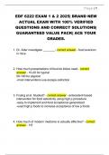  EDF 6222 &ndash; Exam 1 & Exam 2 &lpar;2025&rpar; &ndash; Actual Exams with 100&percnt; Verified Questions and Correct Solutions