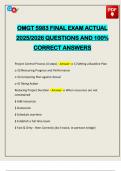 OMGT 5983 FINAL EXAM ACTUAL 2025&sol;2026 QUESTIONS AND 100&percnt; CORRECT ANSWERS
