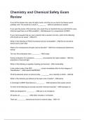 Chemistry and Chemical Safety Exam Review Questi0ns and answers graded A&plus; 2025&sol;2026