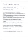 Termite inspection exam prep Questions and Answers