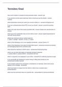 Termites final Questions with Verified Answers