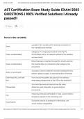 AST Certification Exam Study Guide EXAM 2025 QUESTIONS &vert; 100&percnt; Verified Solutions &vert; Already passed&excl;&excl;