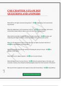 CMI CHAPTER 3 EXAM 2025 QUESTIONS AND ANSWERS