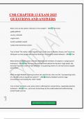 CMI CHAPTER 13 EXAM 2025 QUESTIONS AND ANSWERS