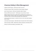 Chemical Safety & Risk Management Questions and answers graded A&plus; 2025&sol;2026