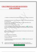 CRAT PREP EXAM 2025 QUESTIONS AND ANSWERS