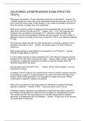 CALIFORNIA JURISPRUDENCE EXAM &lpar;PRACTICE TESTS&rpar;