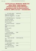 BIOS242&sol; BIOS 242 Exams PACKAGE DEAL &vert; BUNDLE contains the Latest  Fundamentals of Microbiology Exams 1&comma;2&comma;3 & Lab Practicum Questions with Verified Answers for Chamberlain - Everything you need to pass BIOS 242 is here&excl;&excl;