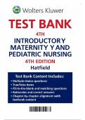 Introductory Maternity and Pediatric Nursing 4th Edition - Test Bank by Nancy Hatfield