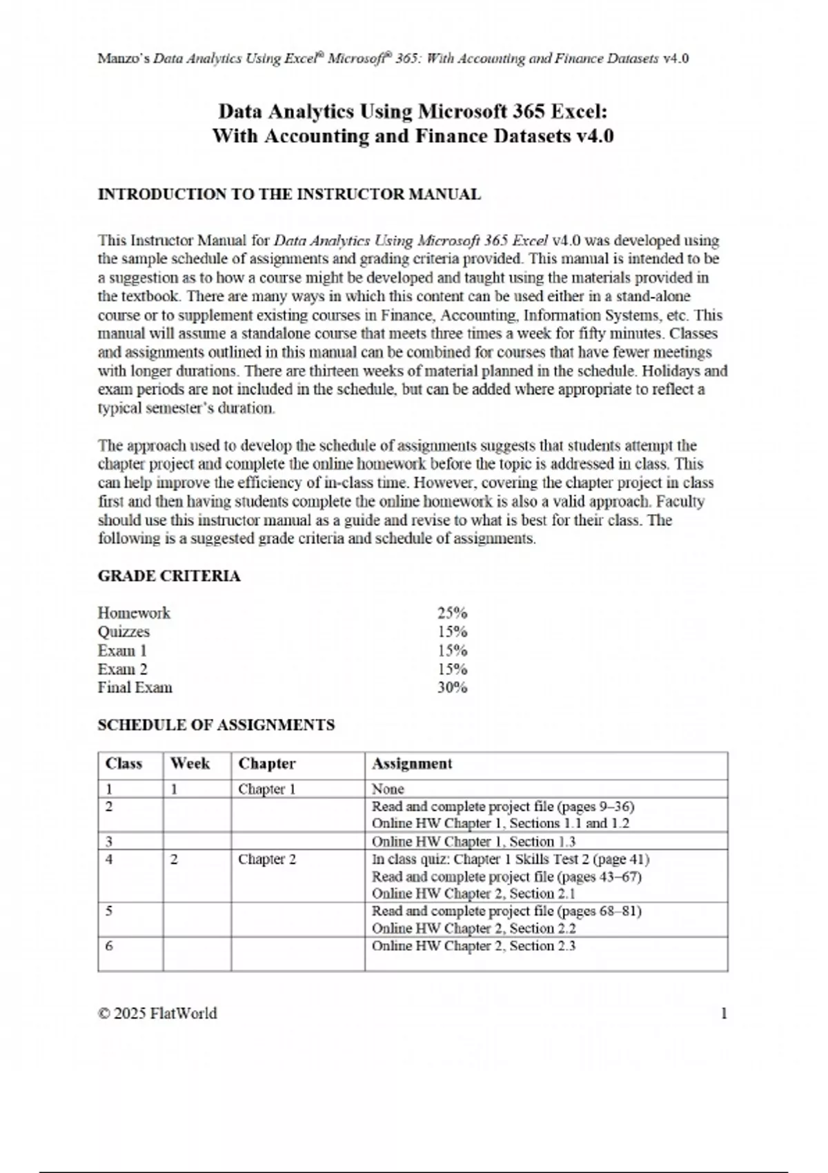 Solution Manual For Data Analytics Using Excel® Microsoft® 365 With ...