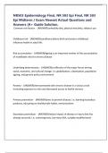 NR503 Epidemiology Final&comma; NR 503 Epi Final&comma; NR 503 Epi Midterm &sol; Exam Newest Actual Questions and Answers &lpar;A&plus; Guide Solution&period;