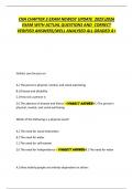 CNA CHAPTER 3 EXAM NEWEST UPDATE  20252026  EXAM WITH ACTUAL QUESTIONS AND  CORRECT  VERIFIED ANSWERS&sol;WELL ANALYSED ALL GRADED A&plus; 