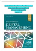 TEST BANK For Little and Falace's Dental Management of the Medically Compromised Patient&comma; 10th Edition by Craig Miller&vert;&vert;NEWEST VERSION Chapters 1 - 30&comma;