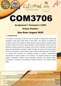 COM3706 Assignment 1 &lpar;COMPLETE ANSWERS&rpar; Semester 2 2025 - DUE  August 2025
