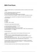 BSG Final Exam NEWEST 2025&sol;2026 ACTUAL EXAM COMPLETE QUESTIONS AND CORRECT DETAILED ANSWERS &lpar;VERIFIED ANSWERS&rpar; &vert;ALREADY GRADED A&plus;&vert;&vert;BRAND NEW&excl;&excl;