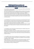 NFHS Baseball Exam questions and answers&vert;2025&sol;2026&vert;graded A&plus;&vert;accurate and 100&percnt; correct