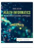 TEST BANK FOR Health Informatics&colon; An Interprofessional Approach 3rd Edition by Lynda R&period; HardyISBN&colon;978-0323711968 ALL CHAPTERS COVERED YOUR ULTIMATE GUIDE 100&percnt; VERIFIED A&plus; GRADE ASSURED&excl;&excl;&excl;&excl;&excl; NEW LATEST UPDATE&excl;&excl;&excl;&excl;&excl;&excl;