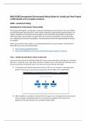 WGU D280 Development Environment Setup Guide for JavaScript Final Project &vert; 2025 Update with complete solutions&period;