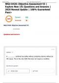 WGU D426&colon; Objective Assessment V3 &vert; Explore New 151 Questions and Answers &vert; 2025 Newest Update &vert; 100&percnt; Guaranteed Pass>