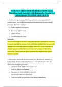  HESI Medical-Surgical Nursing Review &ndash; Exam Questions & Rationales &ndash; 2025&sol;2026 Updated A&plus; Study Resource