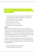 HESI 101 Med-Surg HESI RN Exam &ndash; Questions and Answers with Rationales &ndash; Attained Grade A&plus; &ndash; Latest Update 2025&sol;2026