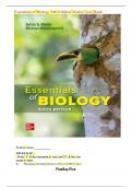 TEST BANK FOR Essentials of Biology 6th Edition by Sylvia S&period; Mader  &comma;Michael Windelspecht ISBN&colon;978-1260087321 ALL CHAPTERS COVERED YOUR ULTIMATE GUIDE 100&percnt; VERIFIED A&plus; GRADE ASSURED&excl;&excl;&excl;&excl;&excl; NEW LATEST UPDATE&excl;&excl;&excl;&excl;&excl;
