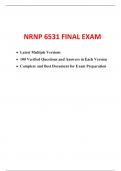 NRNP 6531 Final Exam &lpar;7 Versions&comma; 700 Q & A&comma; Latest-2025&sol; 2026&rpar; &sol; NRNP 6531N Final Exam &sol; NRNP6531 Final Exam &sol; NRNP-6531N Final Exam&colon; Walden University &vert; 100&percnt; Verified Q & A &vert;