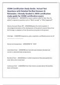 CCMA Certification Study Guide &sol; Actual Test Questions with Detailed Verified Answers & Rationales &sol; Already Graded A&period; &lpar;NHA certification study guide for CCMA certification exam&rpar; 