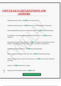 CSPT EXAM &num;2 2025 QUESTIONS AND ANSWERS