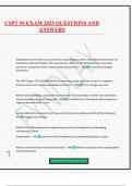 CSPT &num;4 EXAM 2025 QUESTIONS AND ANSWERS