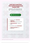 Smart Serve Latest Exam With Verified Questions And Answers 2026&sol;2027 &lpar;Updated for 2026&sol;2027&rpar; Real Exam Pack &ndash; Questions & Verified Answers