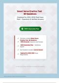 Smart Serve Practice Test 60 Questions with 100- Correct Answers -Updated & Verified &vert; &lpar;Updated for 2026&sol;2027&rpar; Real Exam Pack &ndash; Questions & Verified Answers