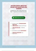 ONTARIO SMART SERVE TEST REVIEW 2026&sol;2027 QUESTIONS AND ANSWERS &vert; &lpar;Updated for 2026&sol;2027&rpar; Real Exam Pack &ndash; Questions & Verified Answers