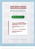 SMART SERVE'S COMPLETE QUESTIONS AND ANSWERS &vert; Pack &ndash; Questions & Verified Answers