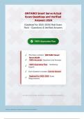 ONTARIO Smart Serve Actual Exam Questions and Verified Answers 2026&sol;2027 &vert; &lpar;Updated for 2026&sol;2027&rpar; Real Exam Pack &ndash; Questions & Verified Answers