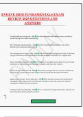 EVOLVE HESI FUNDAMENTALS EXAM REVIEW 2025 QUESTIONS AND ANSWERS