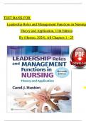 Test Bank for Leadership Roles and Management Functions in Nursing&comma; 11th Edition