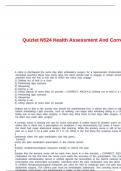 Quizlet N524 Health Assessment And Correct Answers