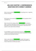 AML QUIZ CHAPTER 1&semi; COMPREHENSIVE QUESTIONS WITH CORRECT ANSWERS