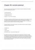 Chapter 29- normal anatomy&excl; Proctored Exam Complete Solutions 100&percnt; Verified Answers&period;