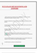 FCCS EXAM 2025 QUESTIONS AND ANSWERS