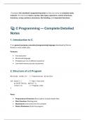 c programming notes
