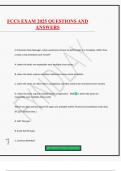 FCCS EXAM 2025 QUESTIONS AND ANSWERS