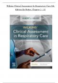 Wilkins&rsquo; Clinical Assessment in Respiratory Care &ndash; 9th Edition by Huber &lpar;Chapters 1&ndash;20&comma; Complete Verified PDF&rpar;