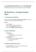 Wordpress notes