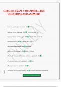 GEB 3213 EXAM 3 TRAMMELL 2025 QUESTIONS AND ANSWERS
