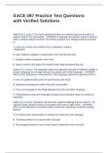 GACE 087 Practice Test Questions with Verified Solutions