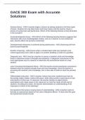 GACE 300 Exam with Accurate Solutions